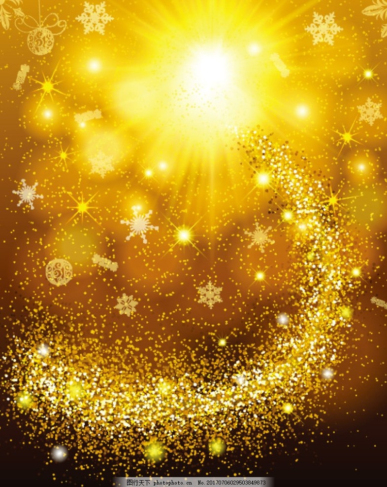 闪光背景,金色放射光 潮流时尚 金色背景 放射光效-图行天下图库