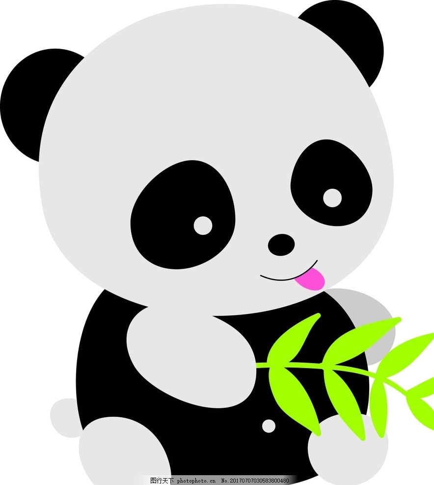 卡通熊猫图片_卡通设计_广告设计_图行天下图库