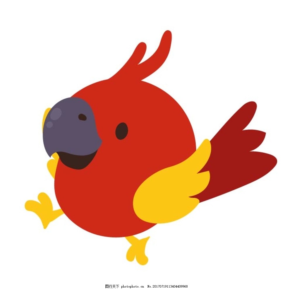 卡通鸟 卡通动物 动漫卡通 可爱 贺卡 动物插画 儿童绘本 儿童画画