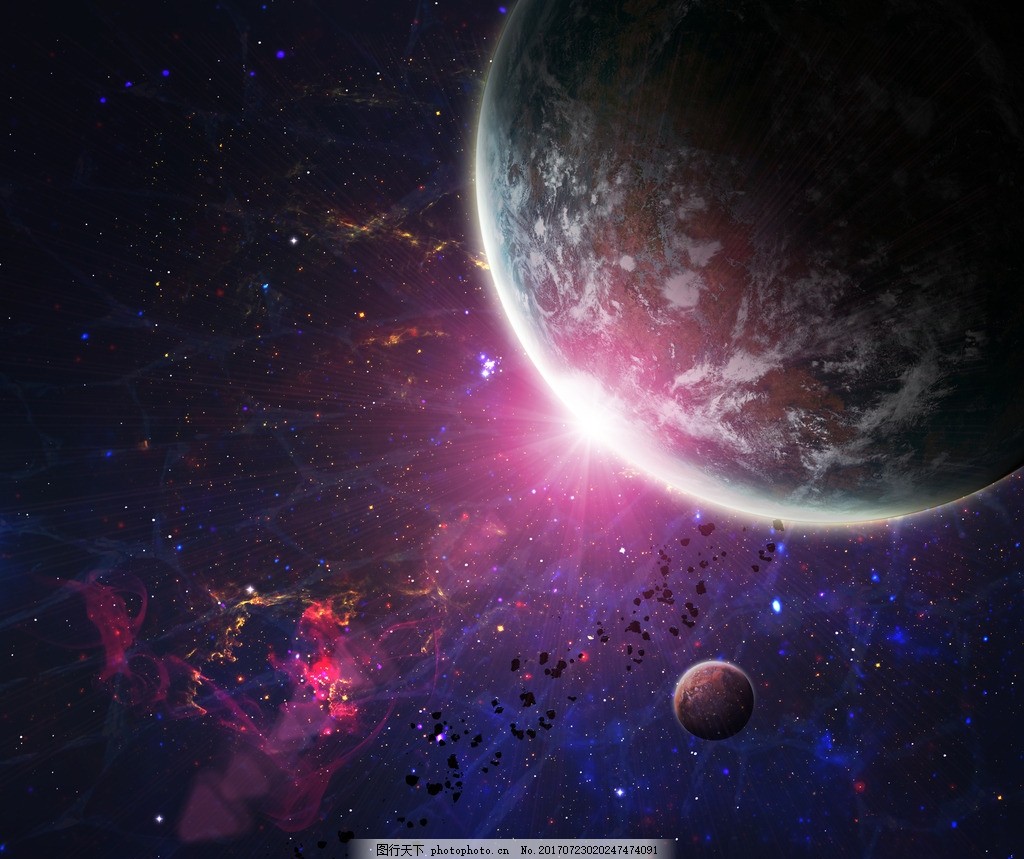 科幻宇宙星球场景图片素材_免费下载_psd图片格式_VRF高清图片400353512_摄图网