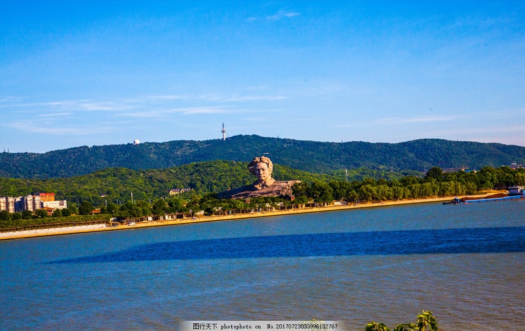 橘子洲头 长沙橘子洲 橘洲 水陆洲 问天台 5a景区 湘江名洲 蓝_风景