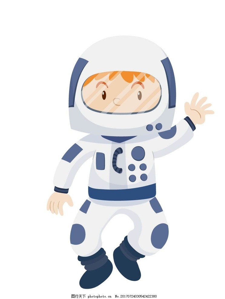 卡通宇航员图片_卡通设计_广告设计_图行天下图库