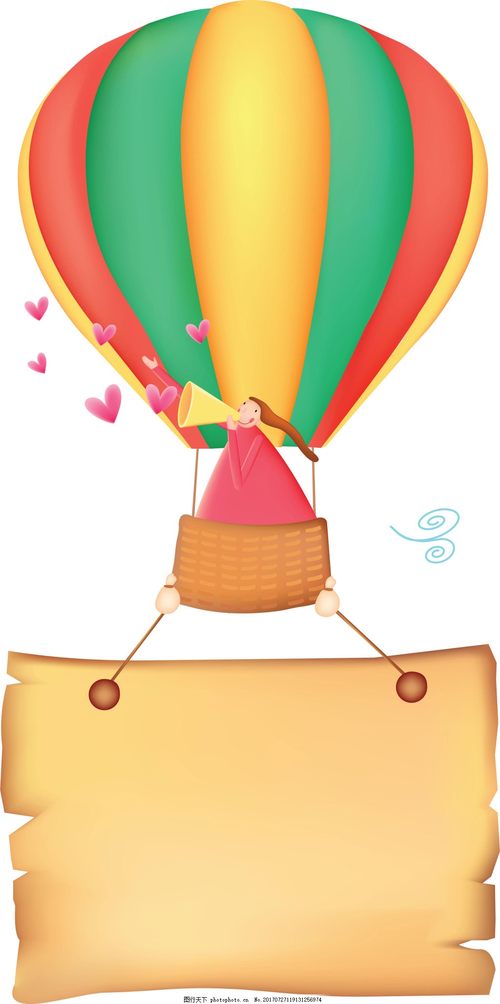浪漫热气球唯美二次元场景 - 堆糖，美图壁纸兴趣社区