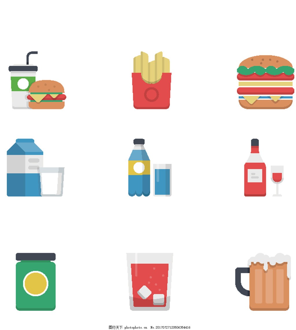 速食食物小图标