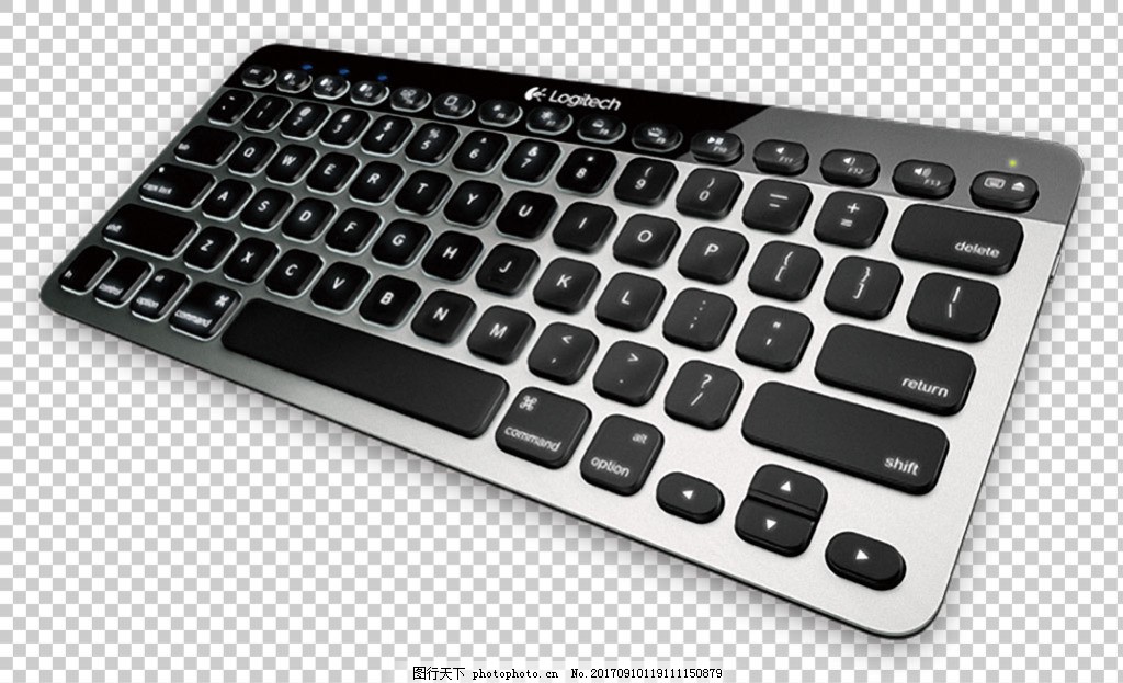 黑色美式键盘免抠png透明图层素材图片