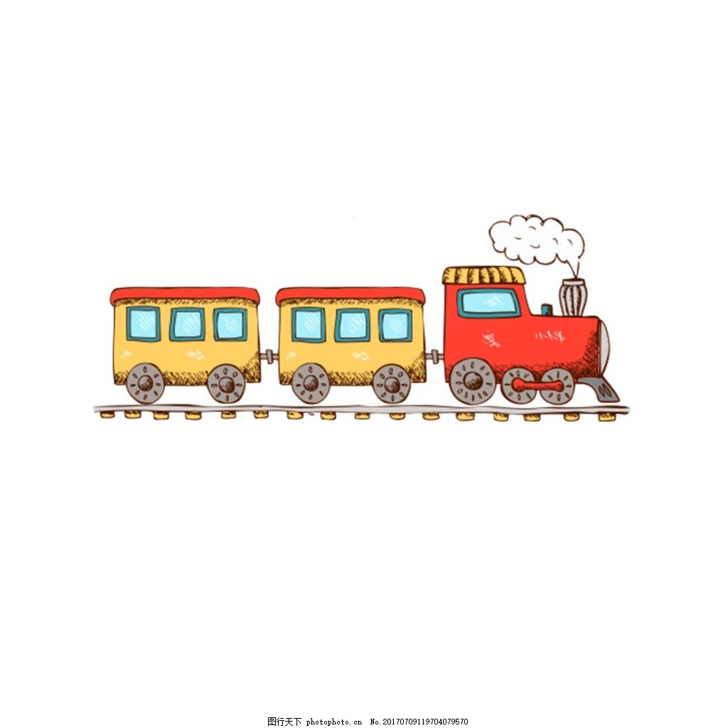动物火车图片_动漫卡通_插画绘画-图行天下素材网