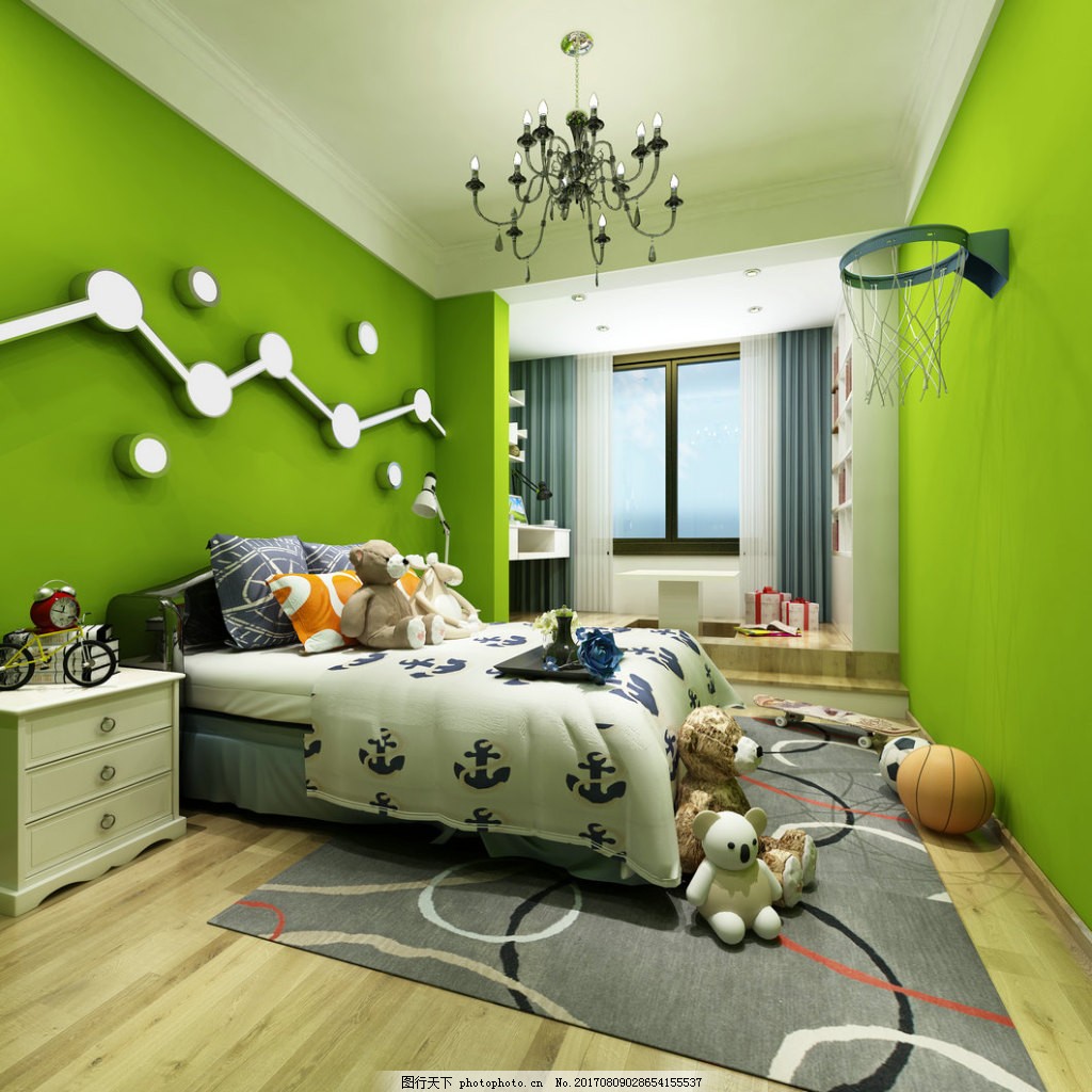 舒适绿色客厅沙发图片_齐家网装修效果图