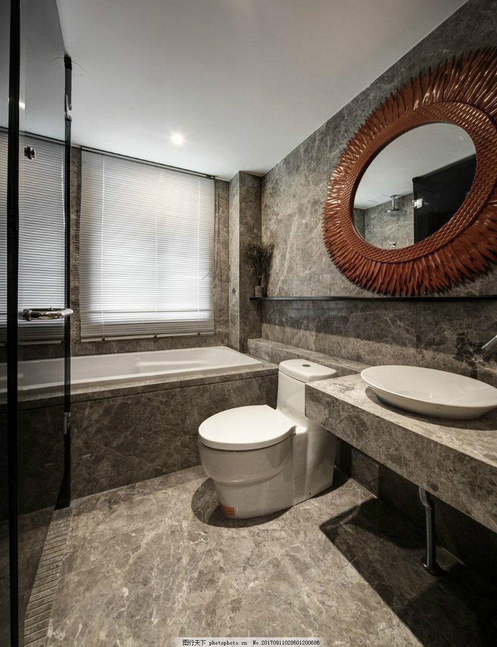 现代卫生间 浴室 洗手台 马桶 镜子-室内设计-拓者设计吧
